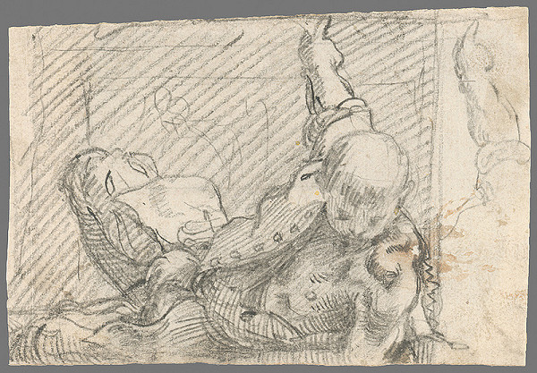 Stredoeurópsky maliar z 18. storočia – Štúdia ležiaceho chlapca 