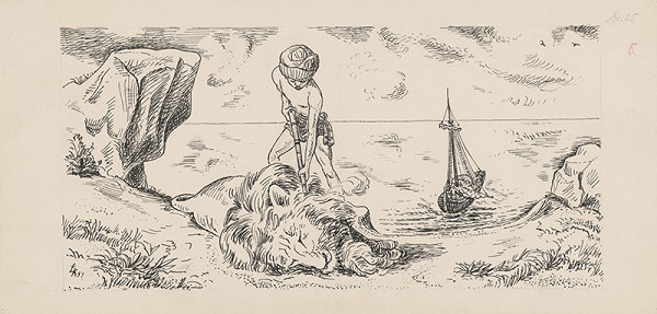 Ľubomír Kellenberger – 14. - Robinson Crusoe Killing a Lion 