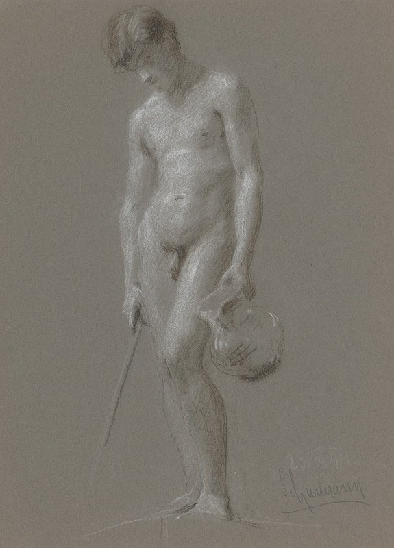 Maximilián Schurmann – Štúdia mužského aktu 