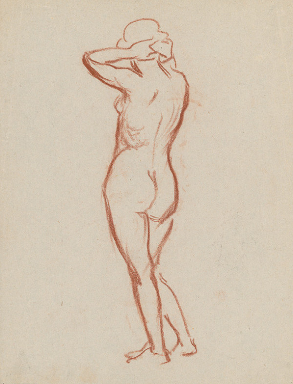 Maximilián Schurmann – Stojaci ženský akt 