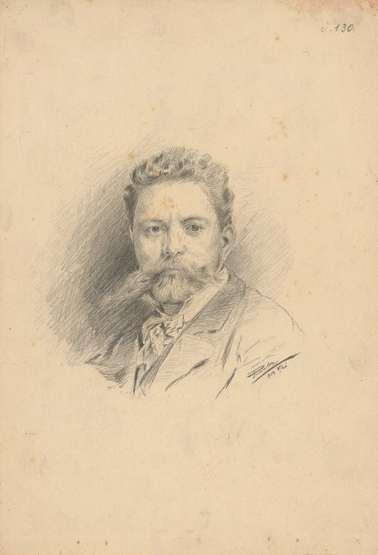 Eduard Putra – Štúdia muža s bradou 