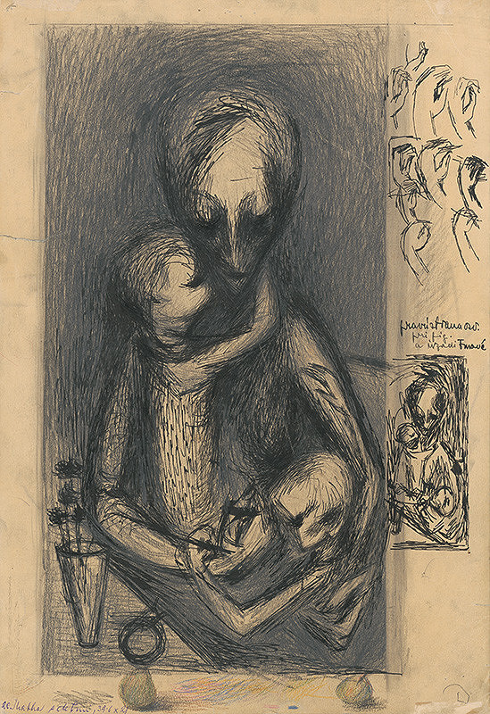 František Studený – Matka s deťmi
