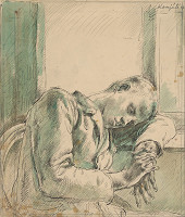 Gyula Komjáti – Study of a Sleeping Young Man 