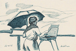 Peter Pavlovič Ossovskij – Mária Medvecká pri práci v Malatinej 