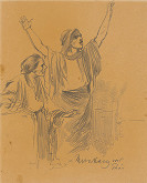 Mihály Munkácsy – Štúdia dvoch žien. K obrazu Kristus pred Pilátom 