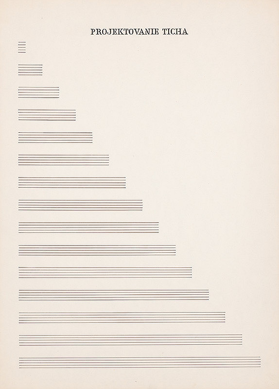 Dezider Tóth – Partitúra XVII. Projektovanie ticha 
