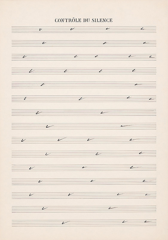 Dezider Tóth – Partitúra XXII. Controle du silence