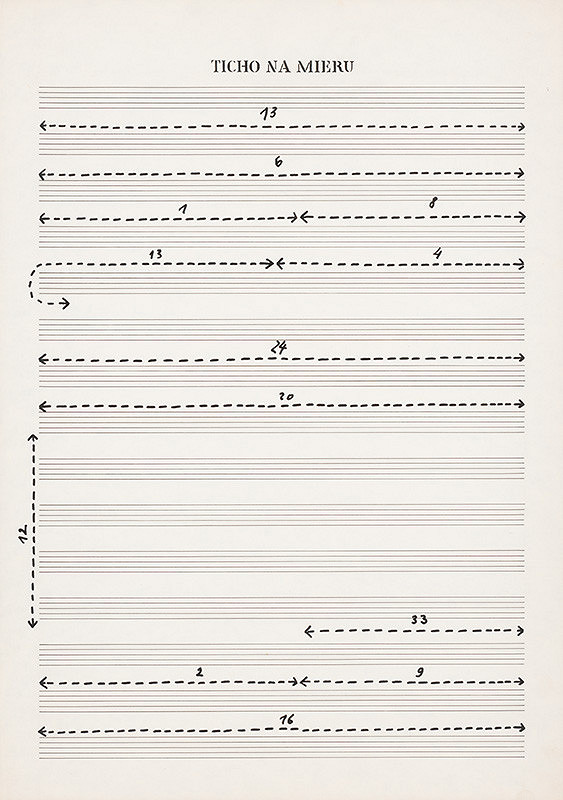 Dezider Tóth – Partitúra XXXVIII. Ticho na mieru 