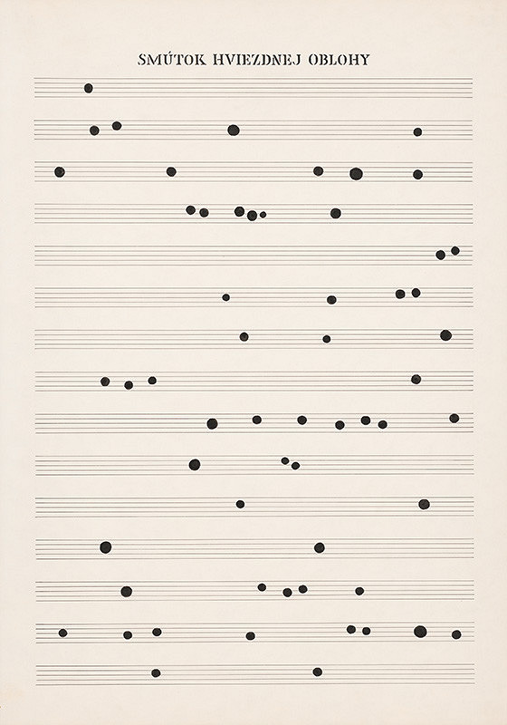 Dezider Tóth – Partitúra LIV. Smútok hviezdnej oblohy