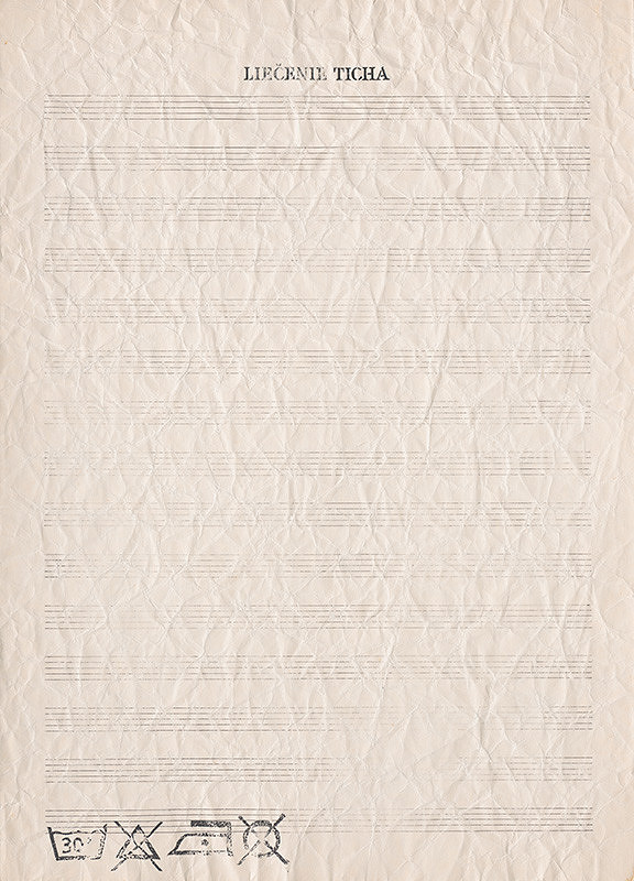 Dezider Tóth – Partitúra LVIII. Liečenie ticha 