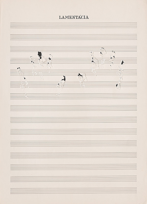 Dezider Tóth – Partitúra LXVI. Lamentácia