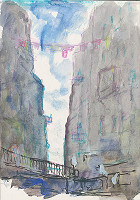 Kurt Klaudy – Fantasie - Südliche Bergstadt 