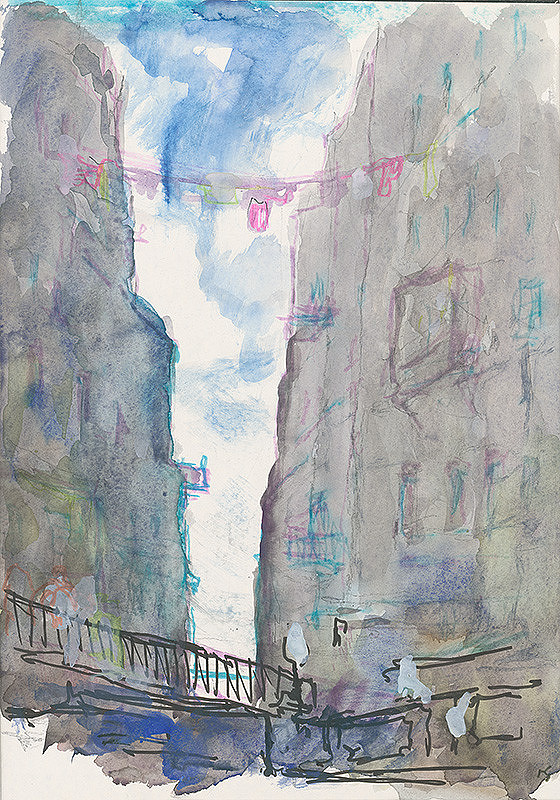 Kurt Klaudy – Fantasie - Südliche Bergstadt 