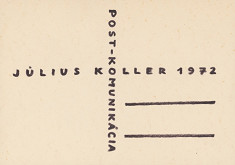 Július Koller – Post-komunikácia 