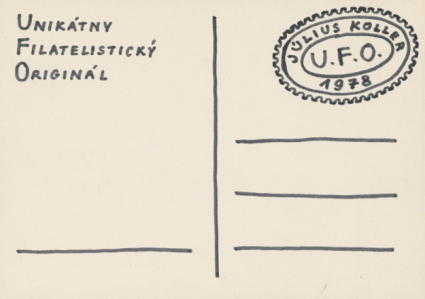 Július Koller – Unikátny Filatelistický Originál 