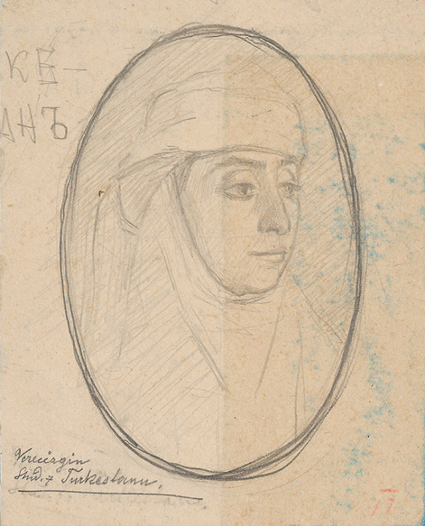 Milan Thomka Mitrovský – Štúdia ženy z Turkestanu - podľa Vereščagina 