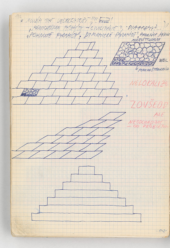 Rudolf Sikora – Konceptuálne kresby (k cyklu Pyramídy)