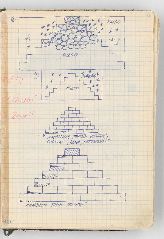 Rudolf Sikora – Konceptuálne kresby (k cyklu Pyramídy) 