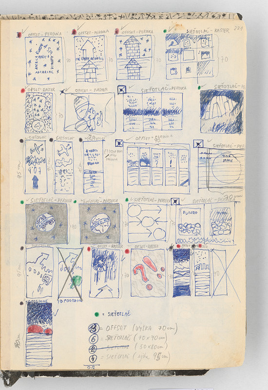 Rudolf Sikora – Konceptuálne kresby (miniatúry konceptov) 