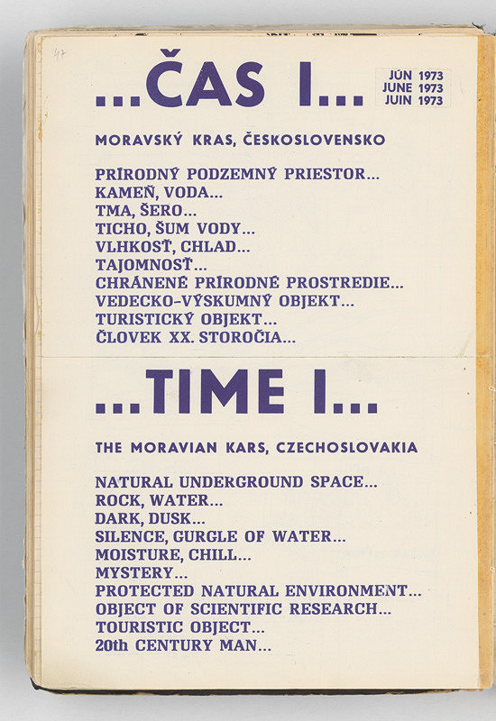 Rudolf Sikora – ...ČAS I... (karty konceptuálneho projektu) 