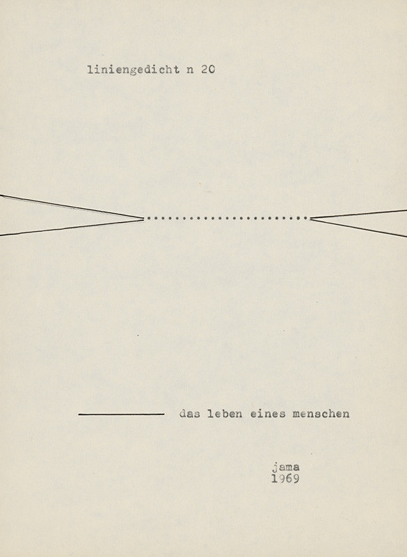 Milan Adamčiak – Liniengedicht XIX.