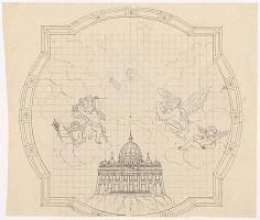 Konrád Švestka – Návrh na stropnú maľbu kostola 