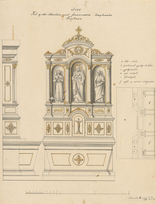 Konrád Švestka – Návrh na oltár pre Františkánsky kostol v Terste