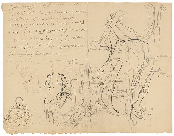 Ladislav Mednyánszky – Figurálny námet s autorovými poznámkami 