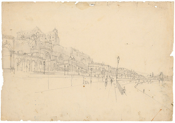 Ladislav Mednyánszky – Nábrežie v Budapešti 