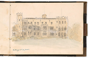 Viktor Odescalchi – Záhradná fasáda kaštieľa v Rusovciach 