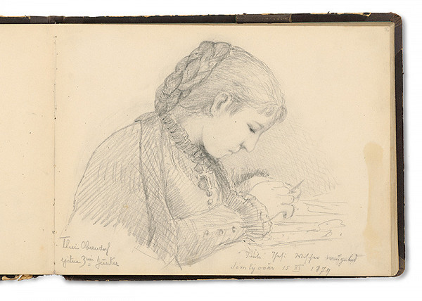 Andrássy, Adelheid Odescalchi – Podobizeň Terézie Oberndorf vyd. Jüncker 