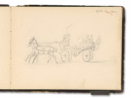 Andrássy, Adelheid Odescalchi – Rodina na výlete kočom 