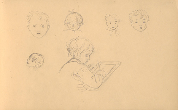 Ján Novák – Štúdie detských hlavičiek 