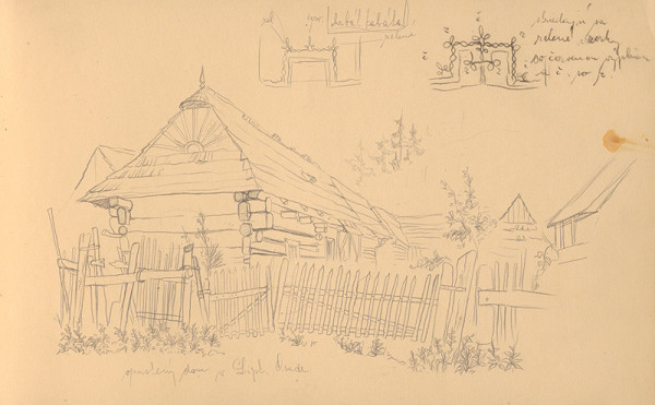 Ján Novák – Opustený dom (drevenica) v Liptovskej Osade  