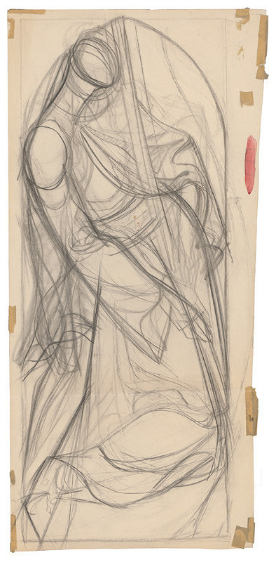 Ján Novák – Skica k návrhu na vitráž 