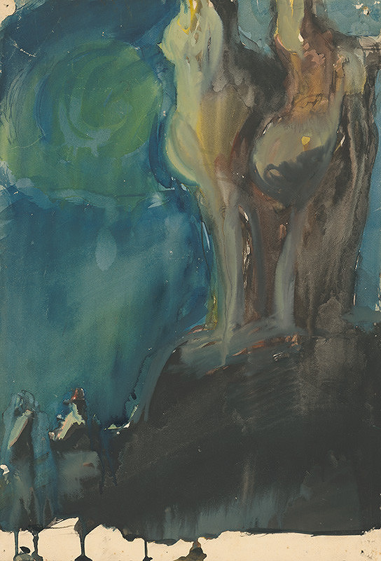 Ján Novák – Abstraktná kompozícia (rozprávková postava) 