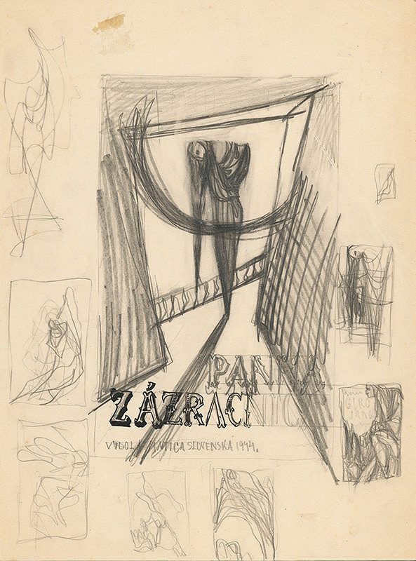 Ján Novák – Návrh obálky (Panna Zázračnica) 