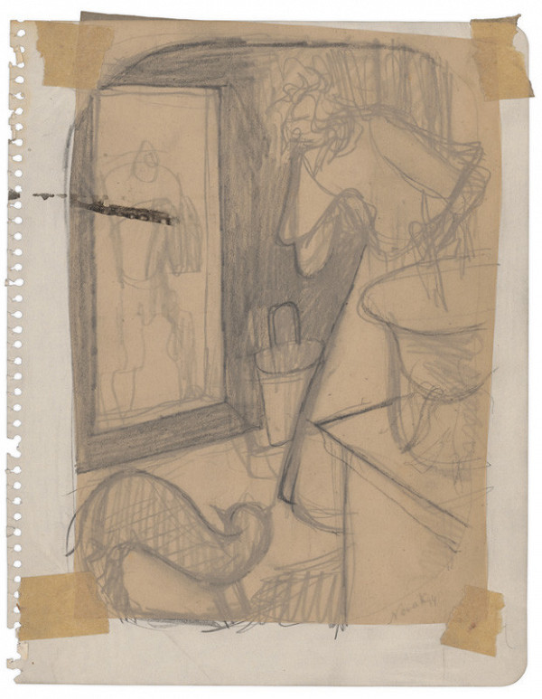 Ján Novák – Scéna v kuchyni s mačkou 