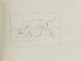 Arnold Peter Weisz-Kubínčan – Skicár 3 Kráčajúci pes 