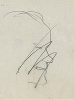 Arnold Peter Weisz-Kubínčan – Skicár 3 Tvár (prečarknutá skica) 