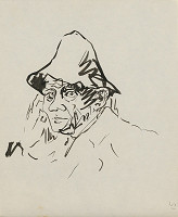 Arnold Peter Weisz-Kubínčan – Skicár 4 Muž v klobúku 