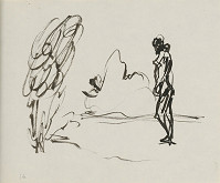 Arnold Peter Weisz-Kubínčan – Skicár 4 Postava v krajine 