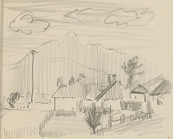 Arnold Peter Weisz-Kubínčan – Skicár 4 Dedina 