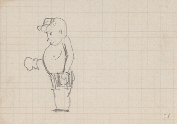 Arnold Peter Weisz-Kubínčan – Skicár 5 Karikatúra boxera 