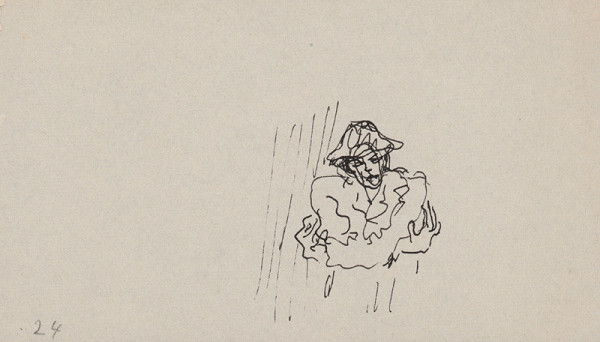 Arnold Peter Weisz-Kubínčan – Skicár 5 Muž v klobúku (voľný list)