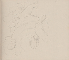 Arnold Peter Weisz-Kubínčan – Skicár 7 Klačiaci muž a pes 