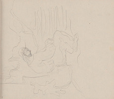 Arnold Peter Weisz-Kubínčan – Skicár 7 Sediaci muž  