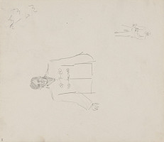 Arnold Peter Weisz-Kubínčan – Skicár 14 Postava muža 