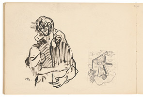 Arnold Peter Weisz-Kubínčan – Skicár 19 Matka s dieťaťom (Sediaci) 