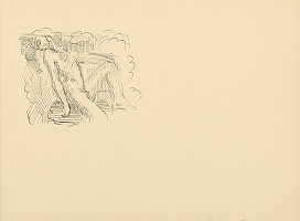 Arnold Peter Weisz-Kubínčan – Skicár 20 Sediaca postava 